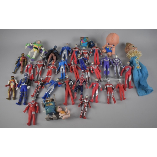 176 - A Collection of Ultraman, X-men, Buzz Light-Year Figures