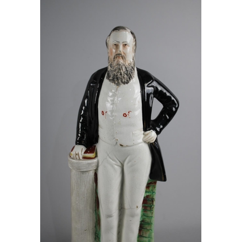 217 - A Large Pair of Victorian Staffordshire Figures, Sankey and Moody, 43cm high