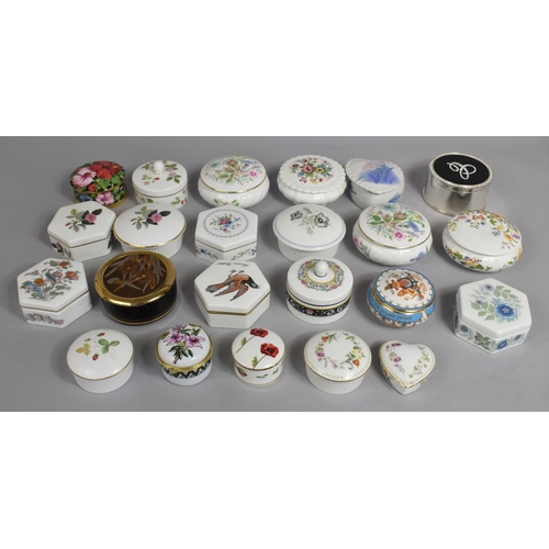 226 - A Collection of Various Ceramic Lidded Boxes to Include Examples by Wedgwood Aynsley, Coalport etc