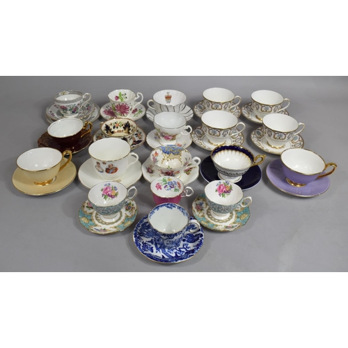 229 - A Collection of Various Cups and Saucers to Comprise Examples by Coalport, Royal Grafton, Aynsley et... 