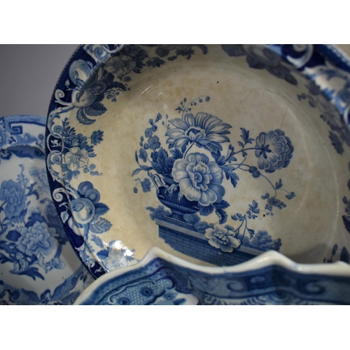 245 - A Collection of Various 19th Century and Later Transfer Printed Blue and White Ceramics to Comprise ... 