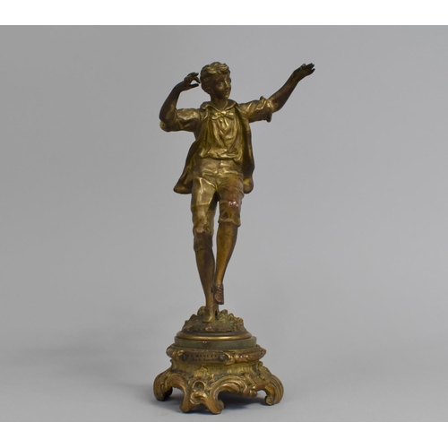 27 - A 19th Century Bronzed Spelter Figure After Rancoulet, 