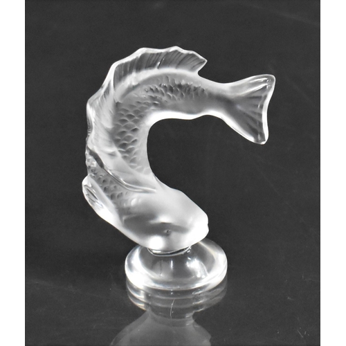 301 - A Lalique Glass Fish, Signed to Circular Foot, 8cm high