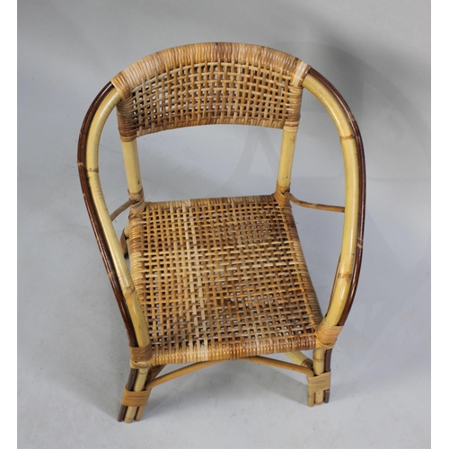 372 - A Child's Tub Bamboo Armchair