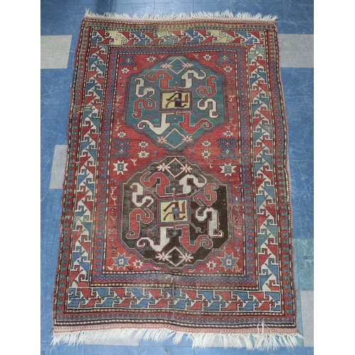 373 - A Late 19th Century South Caucasian Chelabierd Rug, 217x13?cm