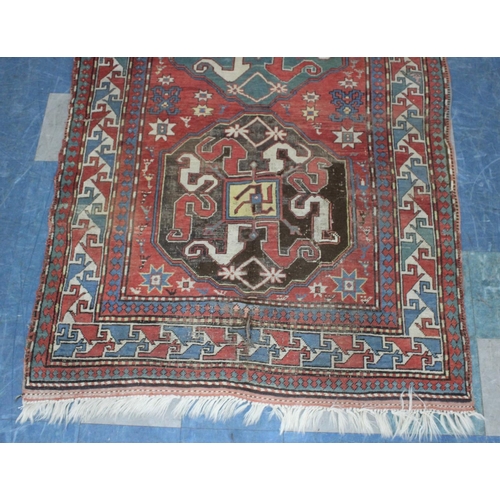 373 - A Late 19th Century South Caucasian Chelabierd Rug, 217x13?cm