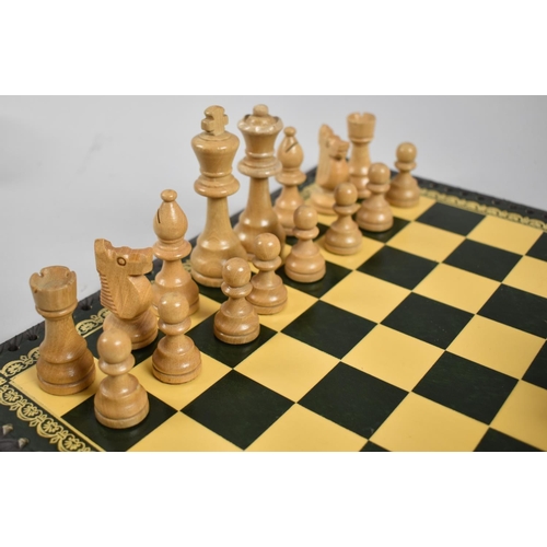 76 - A Modern Chess Set and 33cm Board