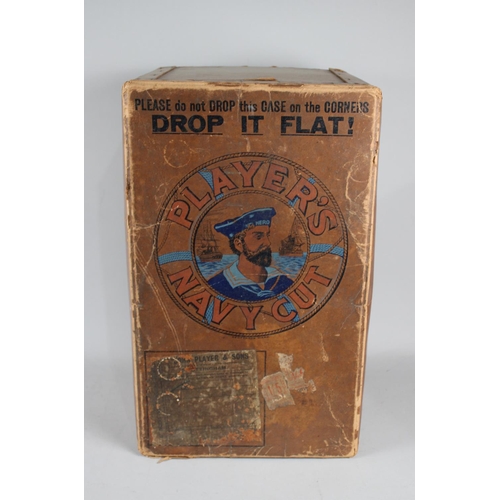 88 - A Vintage Players Navy Cut Cardboard Box, 50cms by 31cms by 28cms High