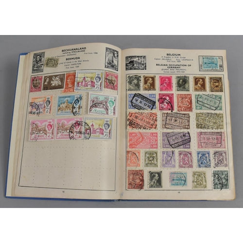 94 - A Mid 20th Century School Boy Stamp Album and Contents