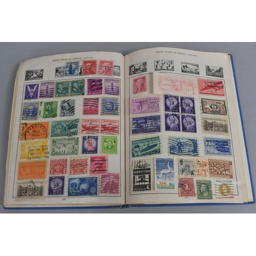 94 - A Mid 20th Century School Boy Stamp Album and Contents