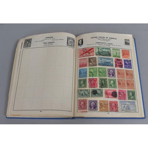 94 - A Mid 20th Century School Boy Stamp Album and Contents