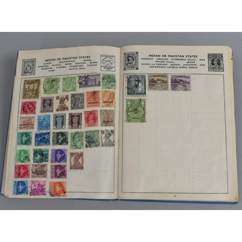 94 - A Mid 20th Century School Boy Stamp Album and Contents