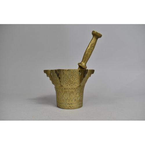 140 - Two Vintage Brass Pestle and Mortars