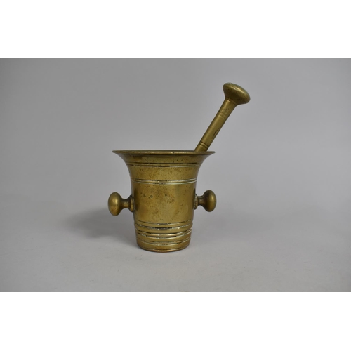 140 - Two Vintage Brass Pestle and Mortars