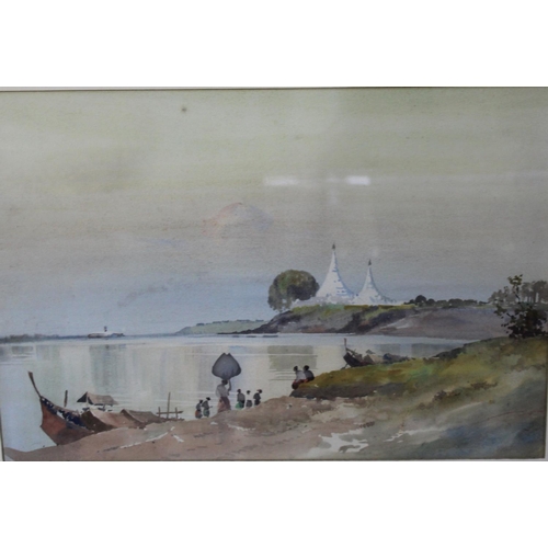 168 - A Pair of Mid 20th Century Watercolours, River Scenes, Each 38x26cms