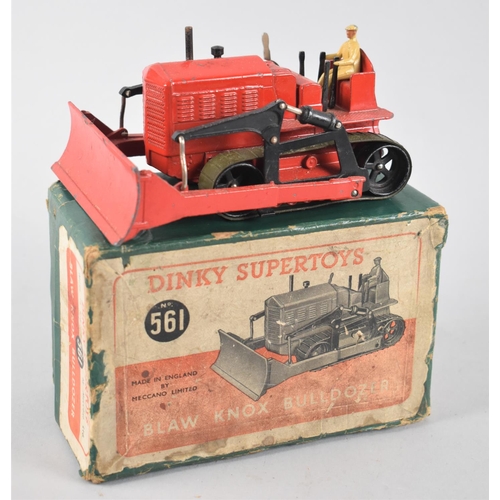 202 - A Vintage Boxed Dinky Supertoys Blaw Knox Bulldozer, No 561