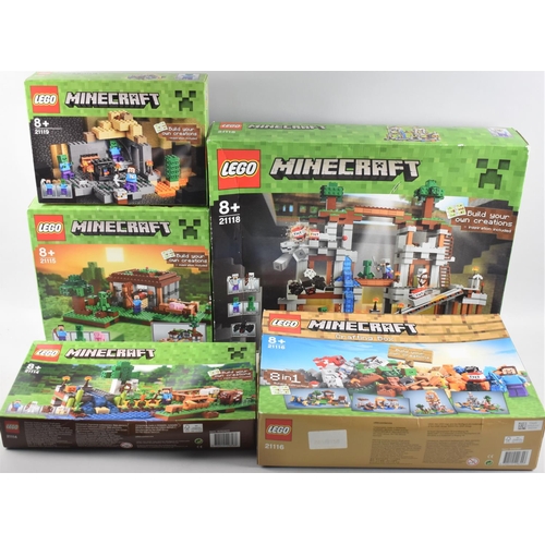 226 - Five Sets of Lego Minecraft