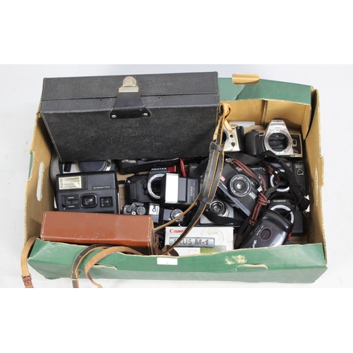 232 - A Collection of Various Camera Bodies to include Nikon, Minolta, Canon, Pentax, Together with Cased ... 