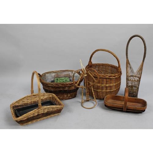 248 - A Collection of Various Wicker Baskets Etc