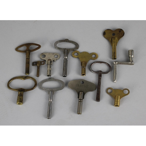 64 - A Collection of Various Smiths and Other Mantel Clock Keys