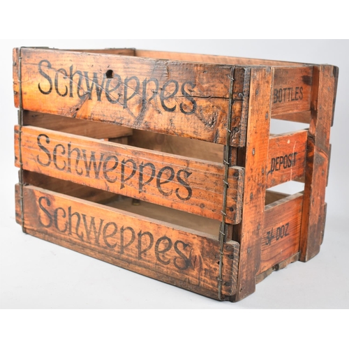 88 - A Vintage Schweppes Bottle Crate, 42cms by 27cms by 30cms High