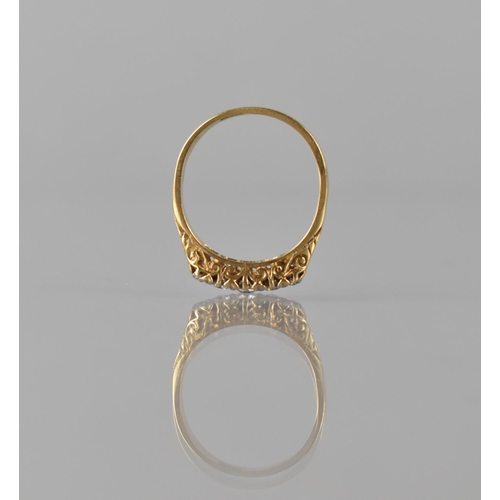 69 - An Early 20th Century Five Stone Diamond and 18ct Gold 'Half Hoop' Ring, Graduated Old European Cut ... 