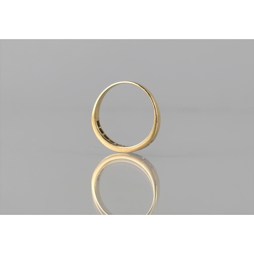 92 - A 9ct Gold and Diamond Half Eternity Ring Comprising Nine Round Cut Stones, Each Approx 1mm Diameter... 