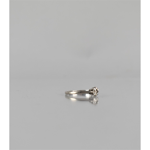 47 - An 18ct Gold and Platinum Old Mine Cut Diamond Solitaire Ring, Asymmetric Stone Measuring Approx 5.1... 