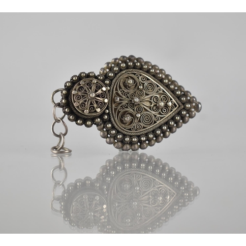 164 - David Anderson: An Early Filigree Pendant/Brooch, Roundels and Scrolling Decoration, Dated to Late 1... 