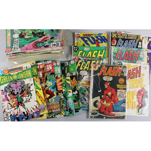 146 - A Collection of Vintage Comics to include The Flash, Green Lantern, Green Arrow, Mostly 1980s