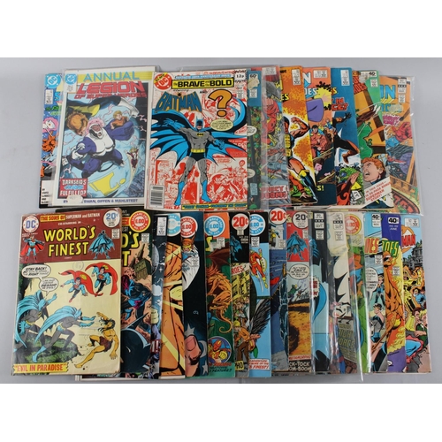 147 - A Collection of Vintage DC Comics to include Batman, The Brave and The Bold, Worlds Finest, Legion o... 