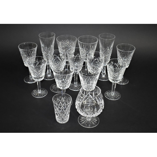 231 - A Collection of Various Waterford Cut Glassware to include Pair of Champagnes, Wines, Brandy Balloon... 