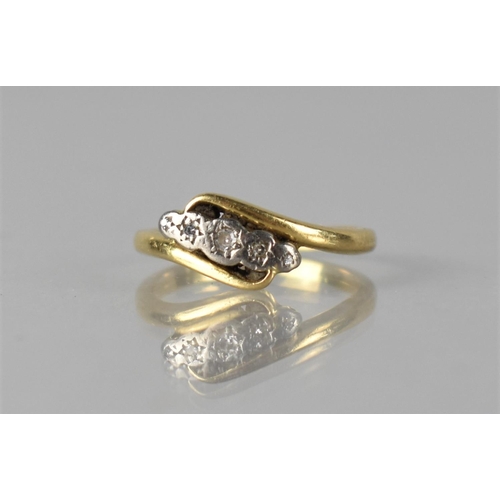 265 - An Early 20th Century 18ct Gold, Platinum and Five Stone Diamond Ring, Each Round Brilliant Cut Ston... 