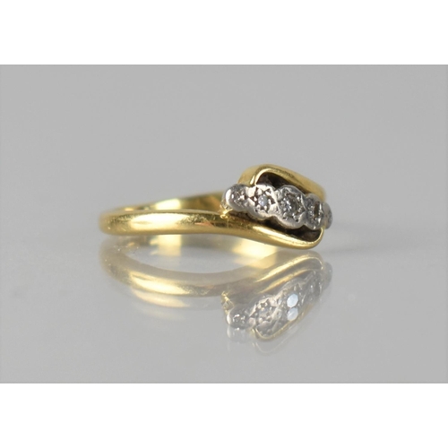 265 - An Early 20th Century 18ct Gold, Platinum and Five Stone Diamond Ring, Each Round Brilliant Cut Ston... 