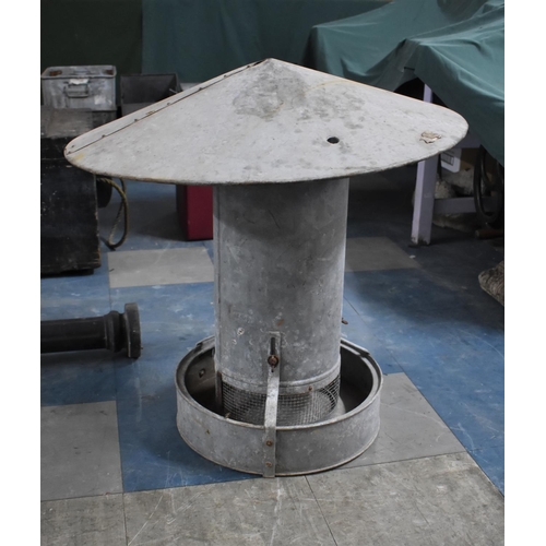 298 - A Galvanised Iron Poultry Feeder