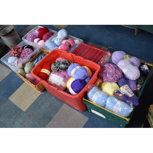 308 - A Large Collection of Various Coloured Knitting Wools