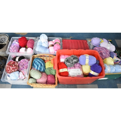 308 - A Large Collection of Various Coloured Knitting Wools