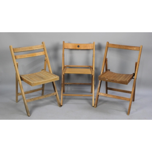 347 - Three Various Folding Chairs