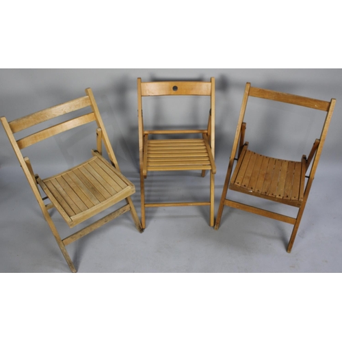 347 - Three Various Folding Chairs