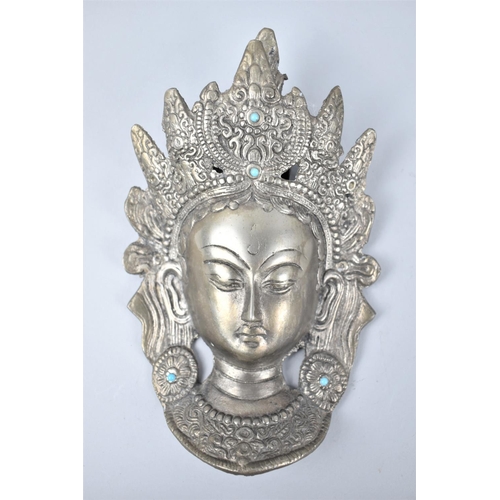 125 - A Cast Metal Thai Wall Hanging, 24cm wide