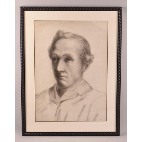 155 - A Framed Pencil Drawing of a young Gent, 34x48cm