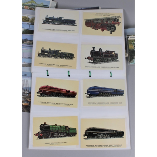 180 - A Collection of Various Mid 20th Century Postcards Relating to Transport to Include Locomotives, Ste... 