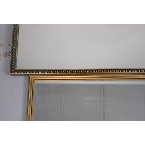 221 - Two Gilt Framed Dressing Mirrors, Largest 135x38.5cm