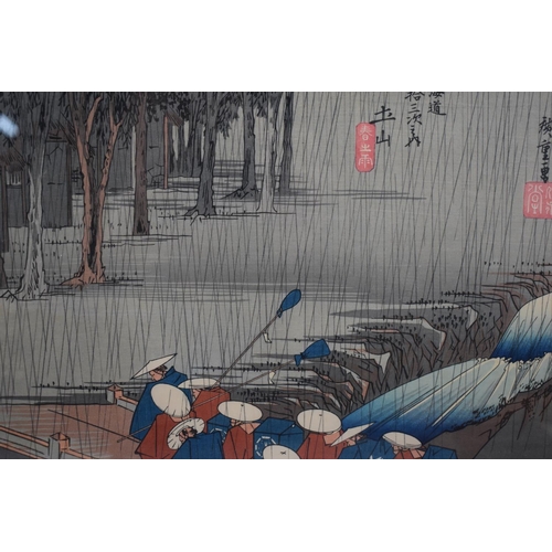 245 - A Framed Japanese Woodblock Print, 