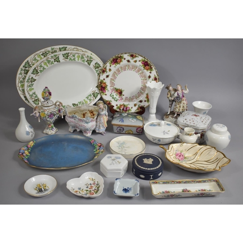 252 - A Collection of Various English and Continental Ceramics to comprise Royal Albert Calendar Plate, Iv... 