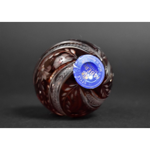 30 - A Replica Faberge Style Glass Egg, 8cm high