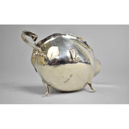 314 - A Silver Sauce Boat London Hallmark, Inscribed 