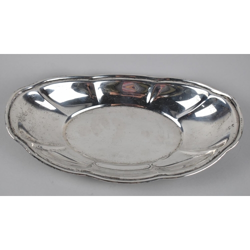 319 - A Crown Sterling Serving Dish of Oval Moulded Form, 294g, 30.5cm wide