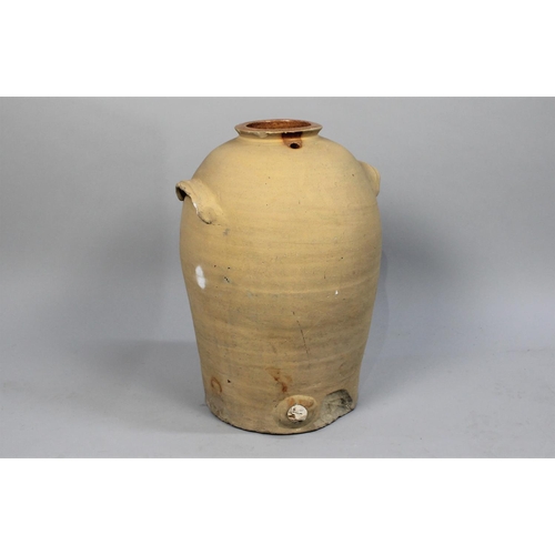 354 - A Terracotta Amphora Water Barrel, Condition Issues