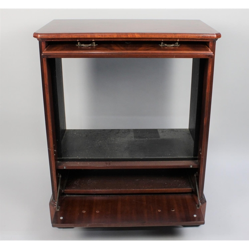 392 - A Reproduction Mahogany Media Cabinet in the Form of a Chest of Two Short and Three Long Drawers, 77... 